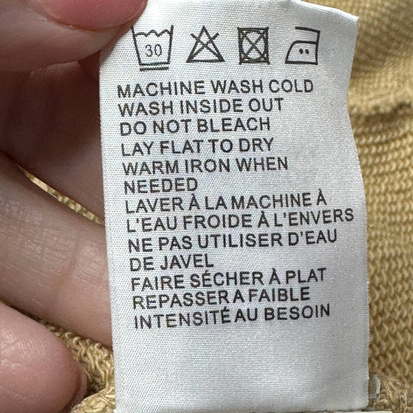 Sandrine Rose Desir Sweatshirt/Hoodie Very Oversized Tan/Brown Women Large NWT - Picture 10 of 11